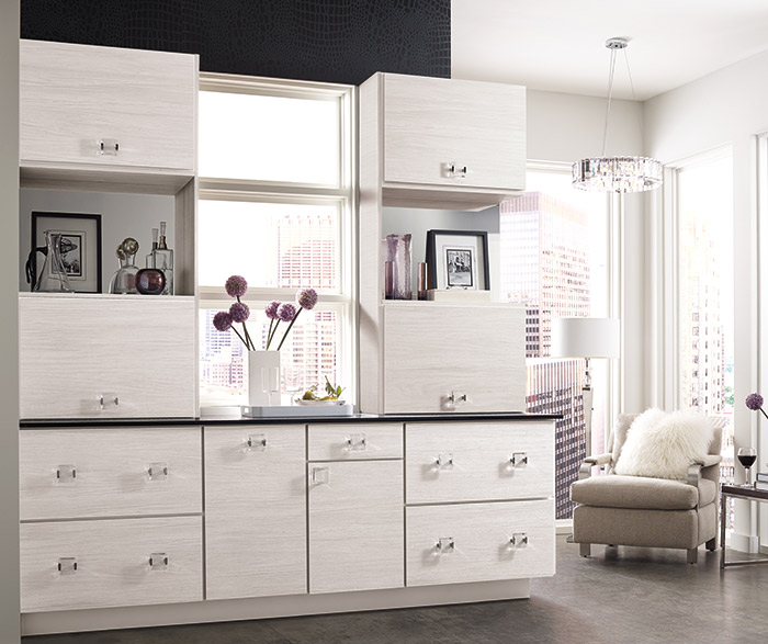 Contemporary Wet Bar Cabinets - Schrock Cabinetry