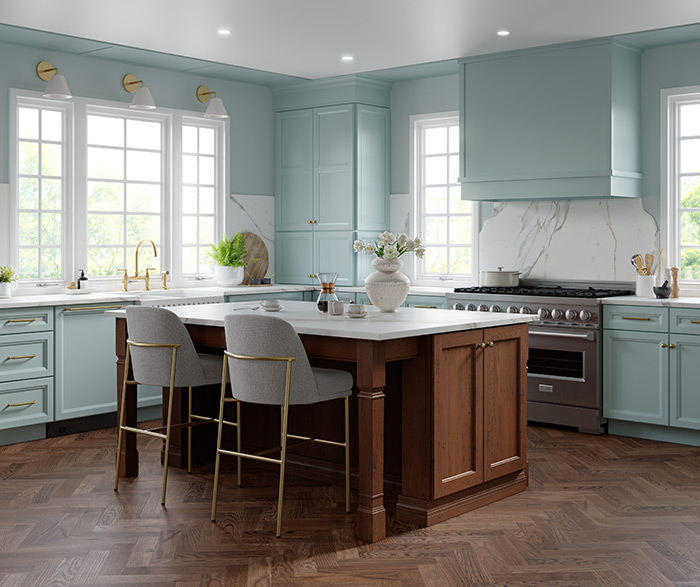 Soft Blue Kitchen