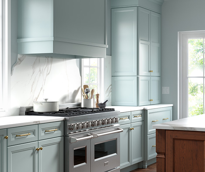 Soft Blue Kitchen