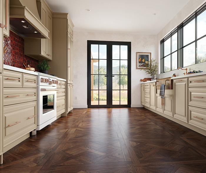 Galley Kitchen with efficient workflow