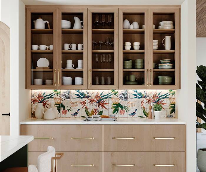 Full Access Cabinetry with Built-in Coffee Bar